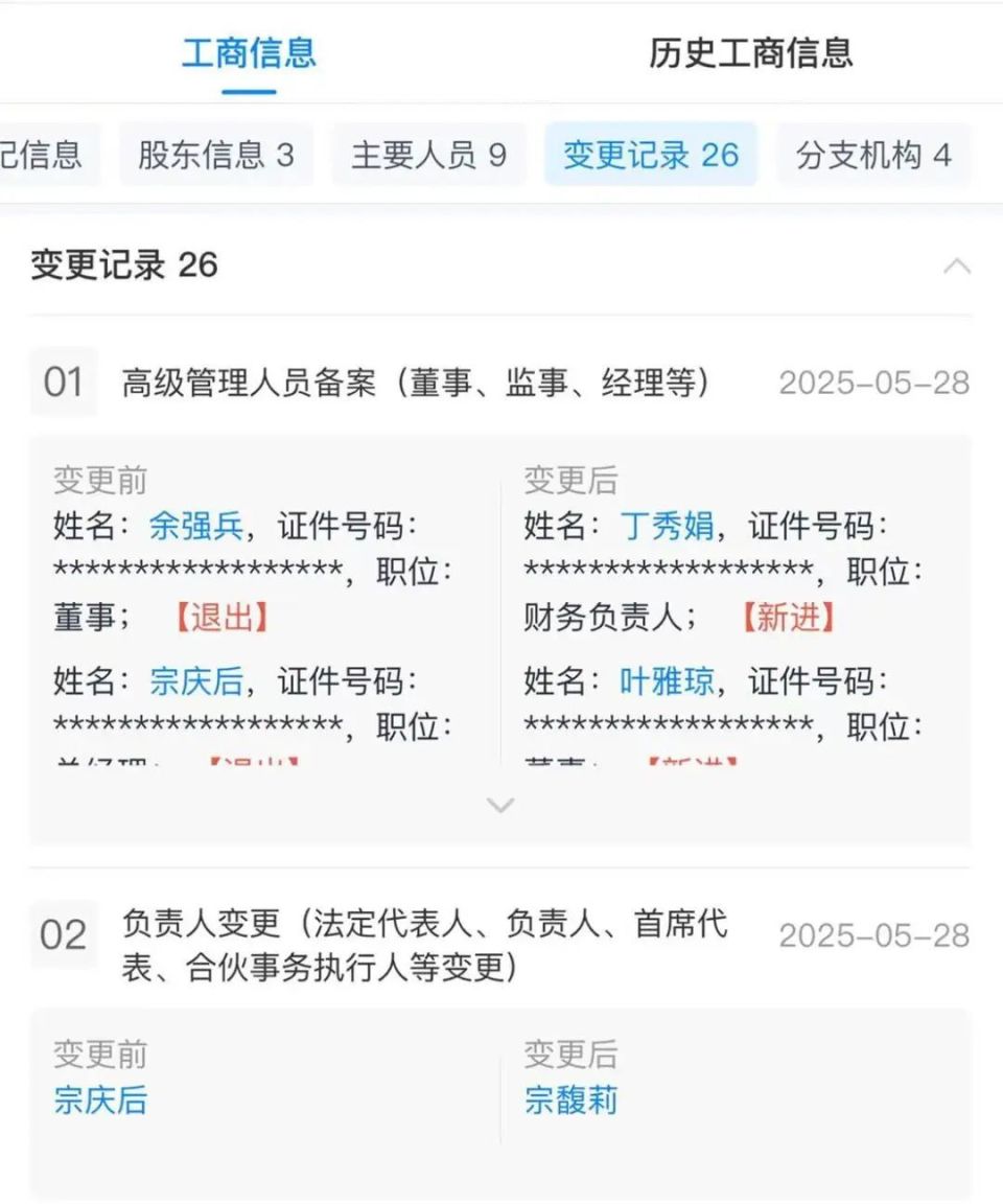 娃哈哈股权突变 宗馥莉“一进一退”，拍卖成交价大跌引化妆品市场关注